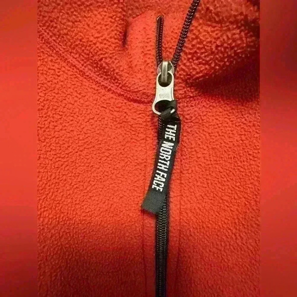 The North Face Quarter Zip Fleece Pullover Mens L XL Maroon Long Sleeves - Picture 6 of 7